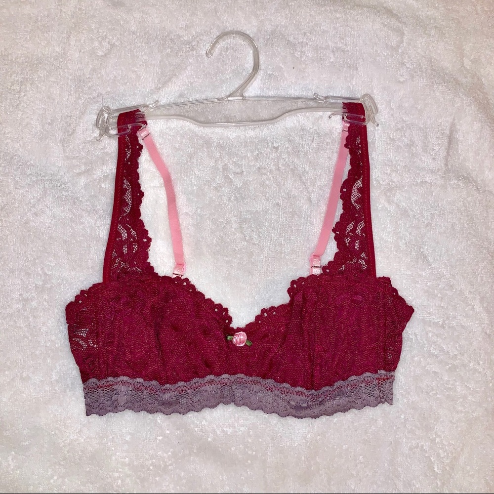 Free People Lace Unwired Bralette Bra XS